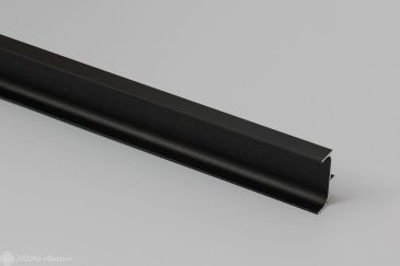 Вертикальный профиль 901010 для фасадов без ручек (62х22 мм), черный, 3 м.