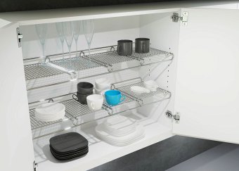 VS ADD Shelf, сетчатая полка, ширина 600мм, глубина 270мм, хром