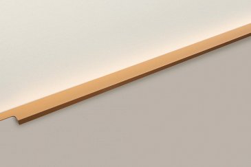 Ray торцевая мебельная ручка для фасадов 800 мм сатиновое золото