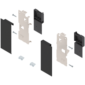 LEGRABOX, комплект держателей фасада, высота K, терра-черный