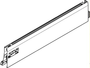 TANDEMBOX intivo, царга L 101/400мм, черная, прав.