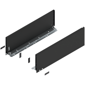 Комплект царг LEGRABOX pure, высота C (177,0 мм), НД=550 мм, терра-черный