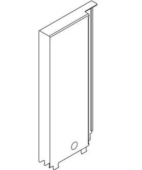 Держатель вставки LEGRABOX free, задний, терра-черный, лев.