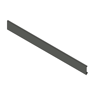 LEGRABOX, передняя панель без паза, 1043 мм, под раскрой, гавана коричневый