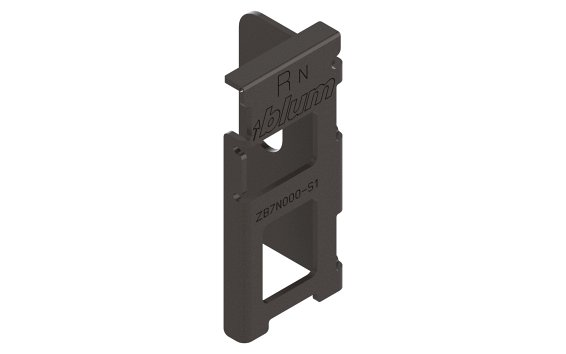 LEGRABOX держатель задней стенки из ДСП, высота 78 мм, правый, гавана коричневый