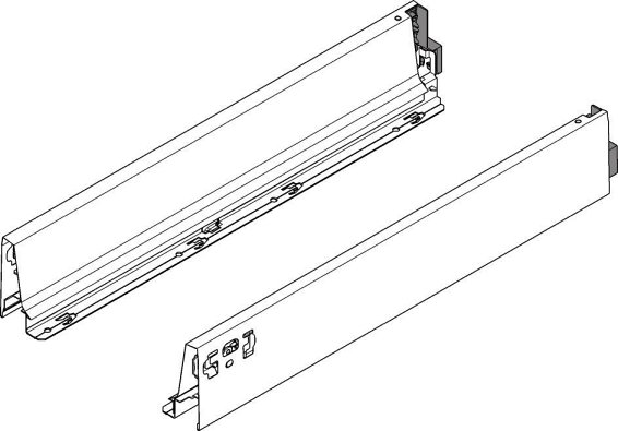 TANDEMBOX antaro, царги M 83/450 мм, нержавеющая сталь, комплект