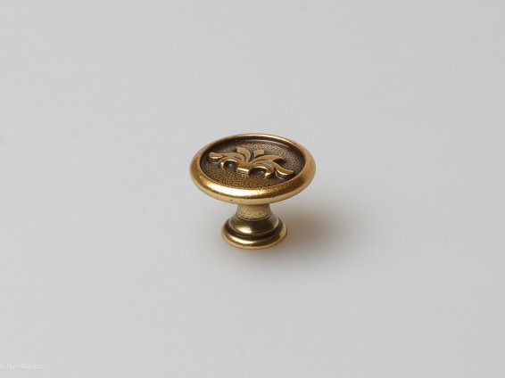Pandora мебельная ручка-кнопка состаренное золото малая