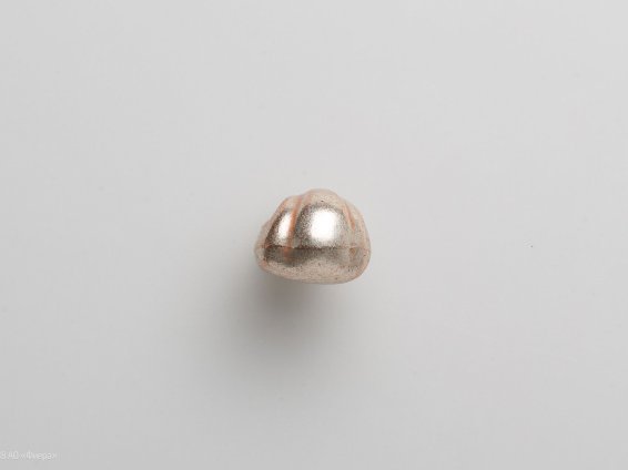 Barocca мебельная ручка-кнопка серебро с медной патиной