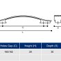 12953 мебельная ручка-скоба 160-192 мм никель сатиновый