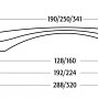 217727 мебельная ручка-скоба 128-160 мм черный глянец