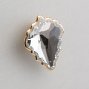 Glam ручка кнопка золото и кристаллы Swarovski, большая