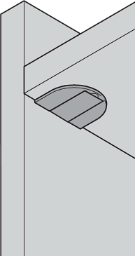Стяжка-полкодержатель, под пресс, коричневая, диаметр сверления 28 мм, 100 штук