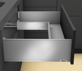 Ящик под мойку LEGRABOX pure (высота C 177, глубина 500 мм, до 40 кг), для тонких фасадов, терра-черный