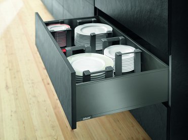 Ящик LEGRABOX pure (высота C 177, глубина 400 мм), для тонких фасадов, серый орион