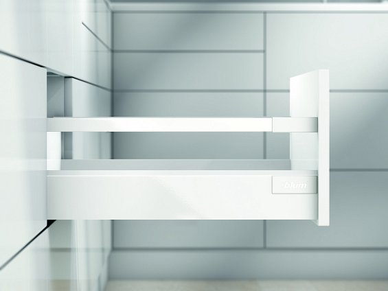 Ящик TANDEMBOX antaro (192х500) с TIP-ON BLUMOTION, под саморезы, бел., вес ящика от 10 до 30 кг